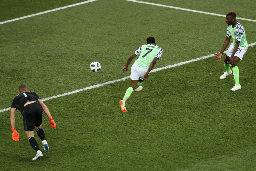 53.- Ahmed Musa (Nigeria) al minuto 75. Nigeria 2-0 Islandia.