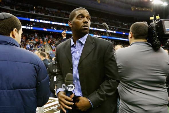 Randy Moss durante el Media Day.