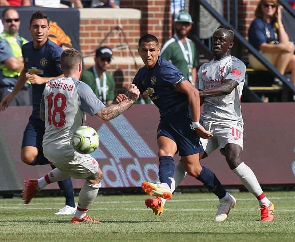 Alexis Sánchez fue nulificado y el ataque del United no lució.