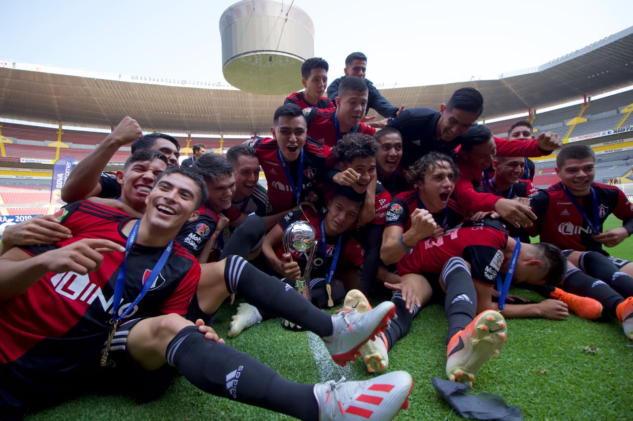 Así celebró Atlas su conquista por segunda ocasión en la historia de la Liga MX Sub-20, esta vez en condición de local.