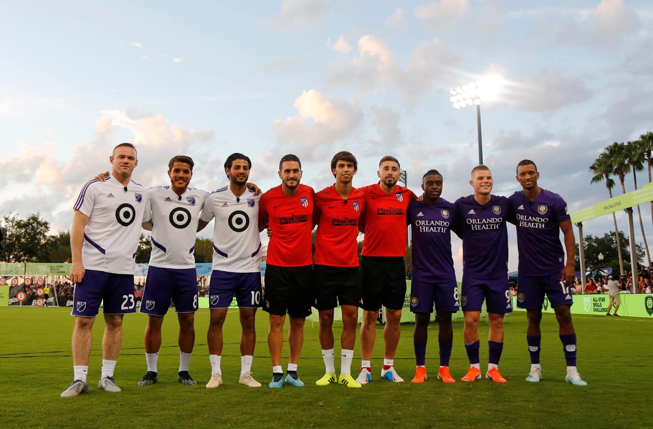 En otro formato, los tres equipos en competición en 2019: MLS All-Stars, Atlético de Madrid y Orlando City SC.
<br>