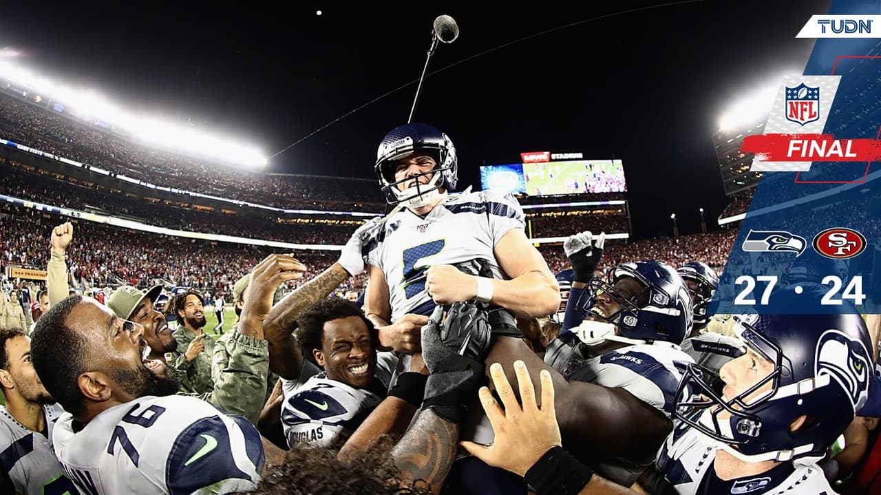 En tiempo extra Seahawks vence a los 49ers para quitarles el invicto