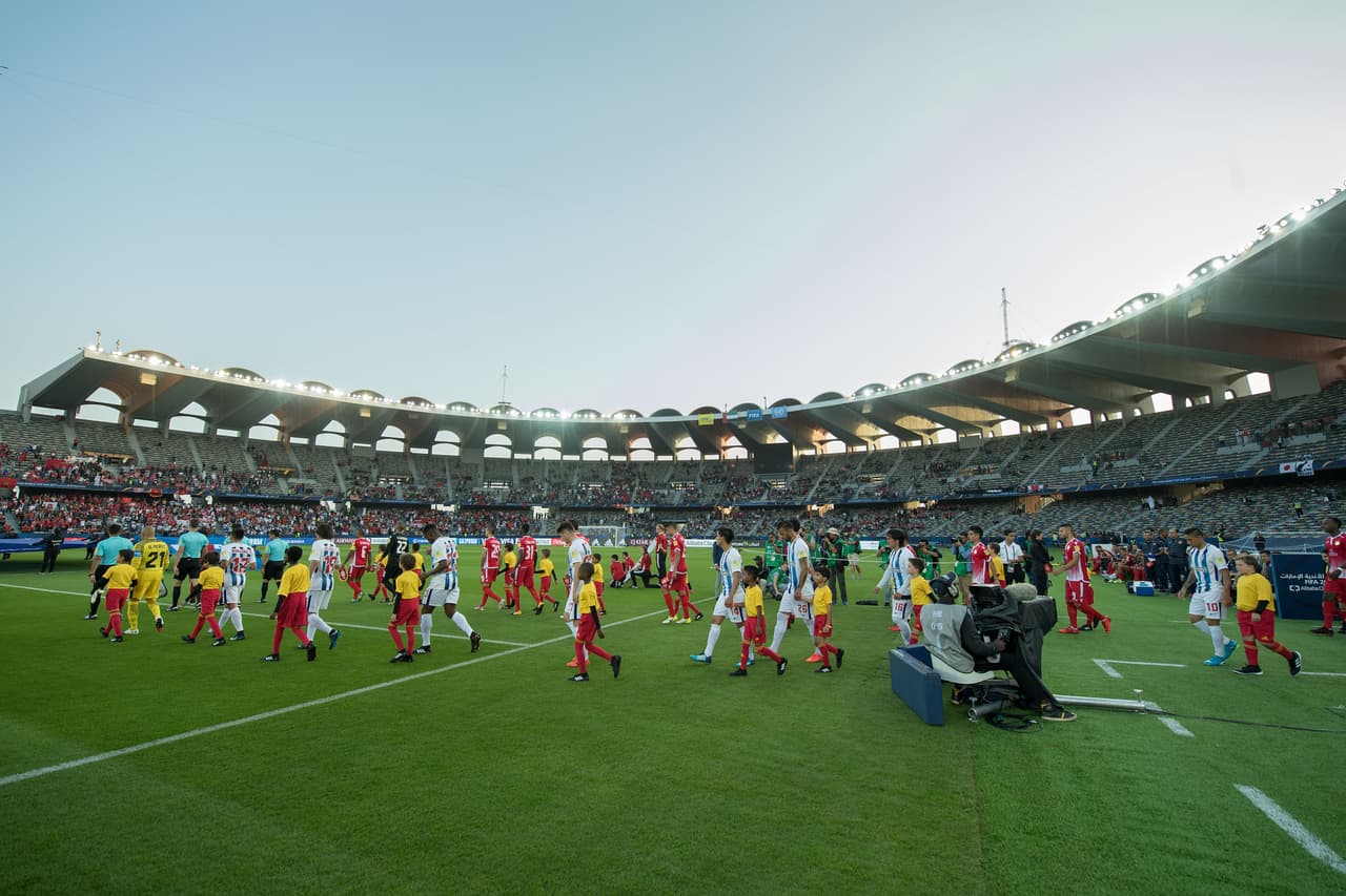 El Estadio Sheikh Zayed Sports City fue el escenario en el que el Pachuca buscó el paso a la semifinal del Mundial de Clubes.