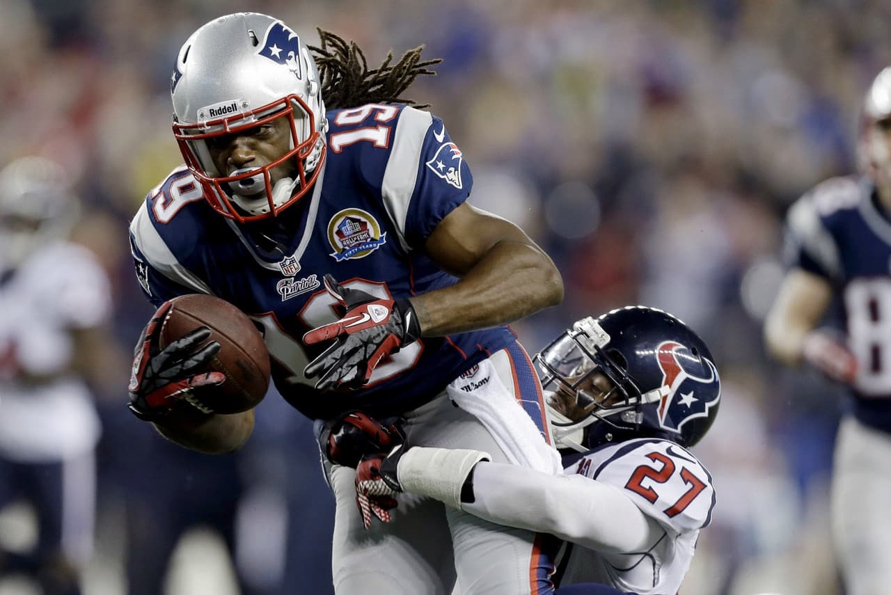 <b>Donte' Stallworth</b> jugó sólo dos temporadas con los Patriots, en 2007 y 2012. Además de perder el Super Bowl XLII, tuvo un desafortunado regreso cinco años después, pues empezó en el equipo de reservas, regresó al roster por una lesión de Julian Edelman y se lastimó la rodilla en su primera y única recepción, que fue de touchdown de 63 yardas.