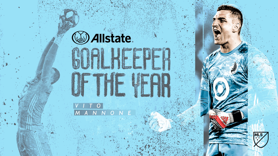Vito Mannone de Minnesota United ganador del premio al Portero del Año en la MLS