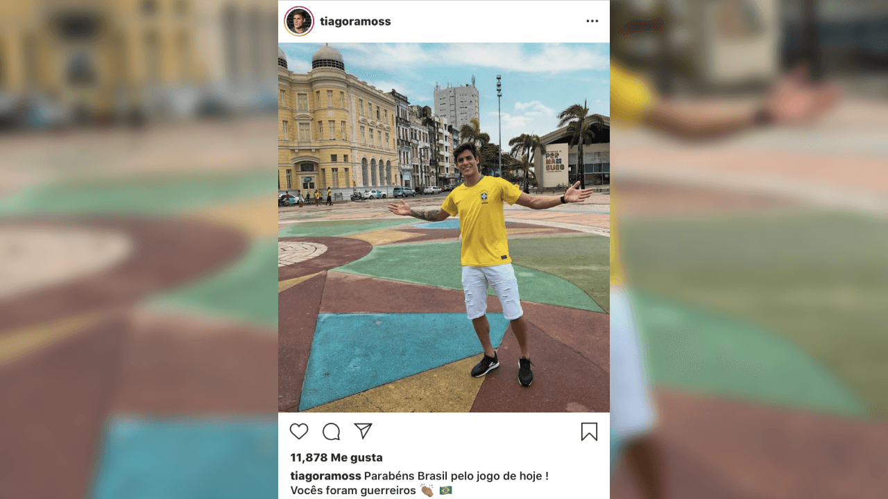 Thiago tiene una gran cantidad de fotografías suyas mostrando su amor por el futbol y por mantener una forma 'fit'.