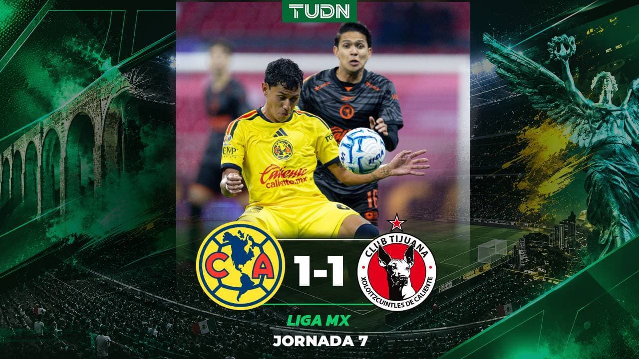 Resumen | América vs. Tijuana: América no pasa del empate con Xolos