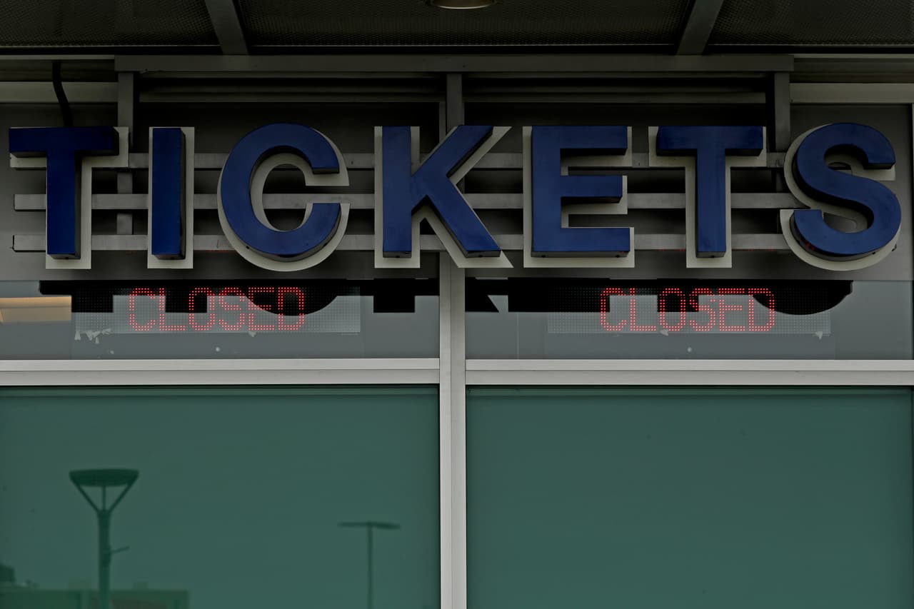 Las taquillas del Kauffman Stadium, hogar de los Kansas City Royals.