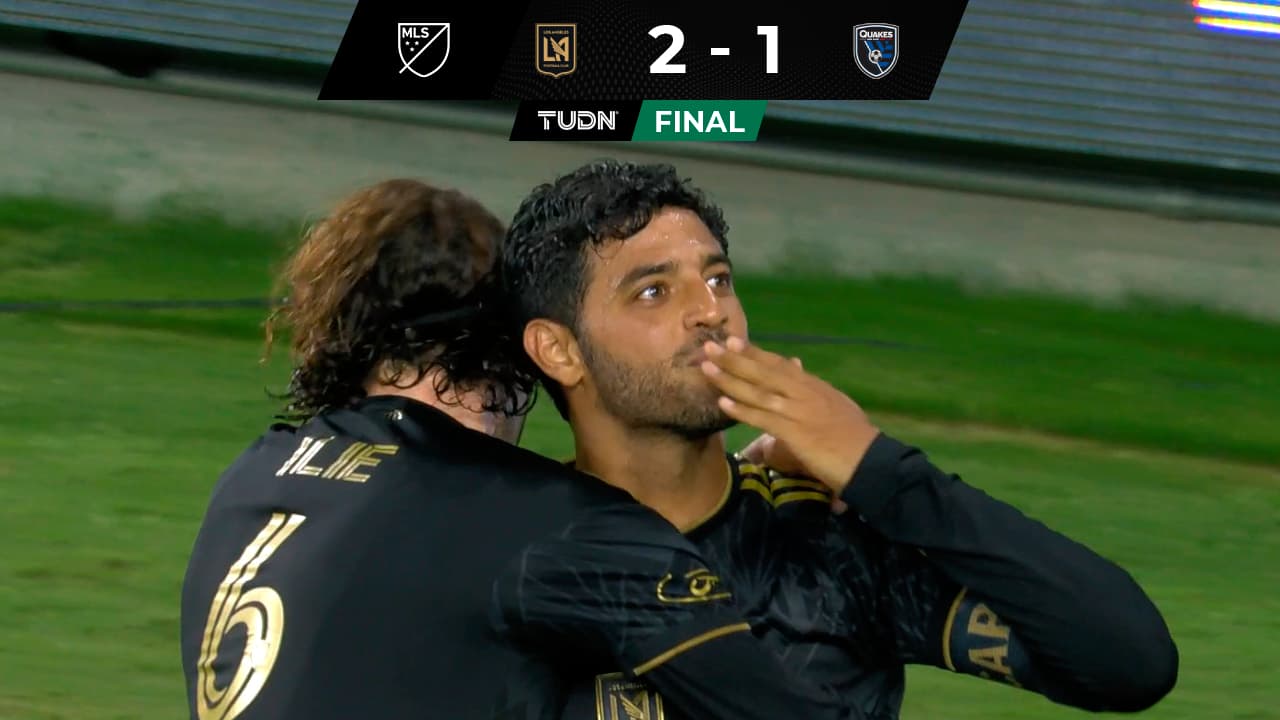 LAFC gana con gol de Carlos Vela a San José Earthquakes dentro de la MLS
