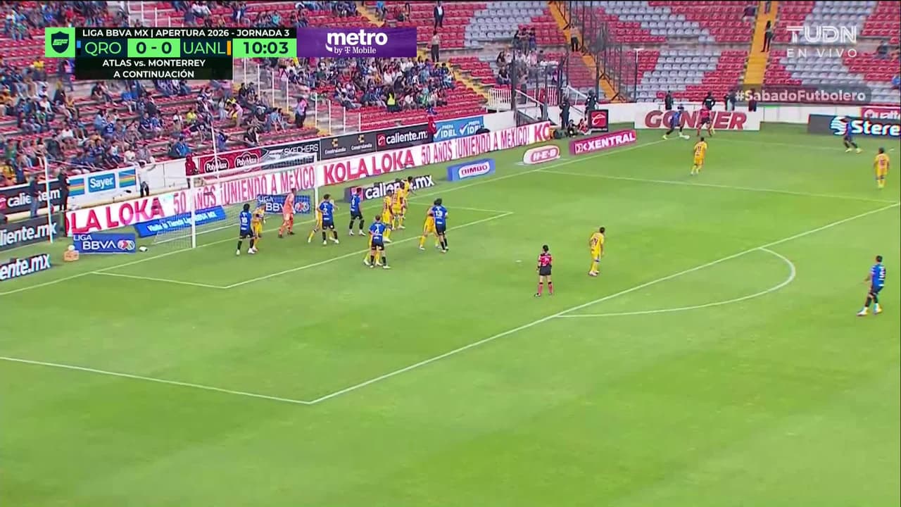 ¡GOL!  anota para Querétaro. Alí Ávila