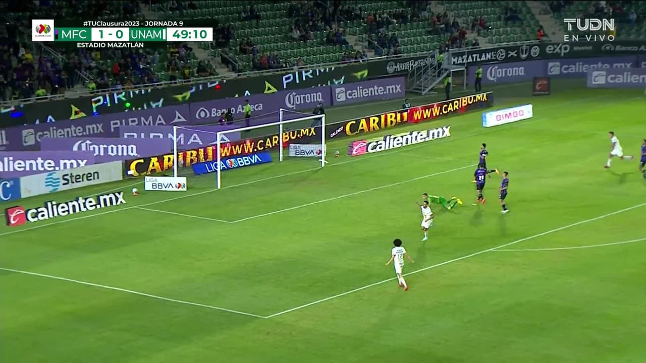 ¡GOOOL! Eduardo Salvio anota para Pumas UNAM.