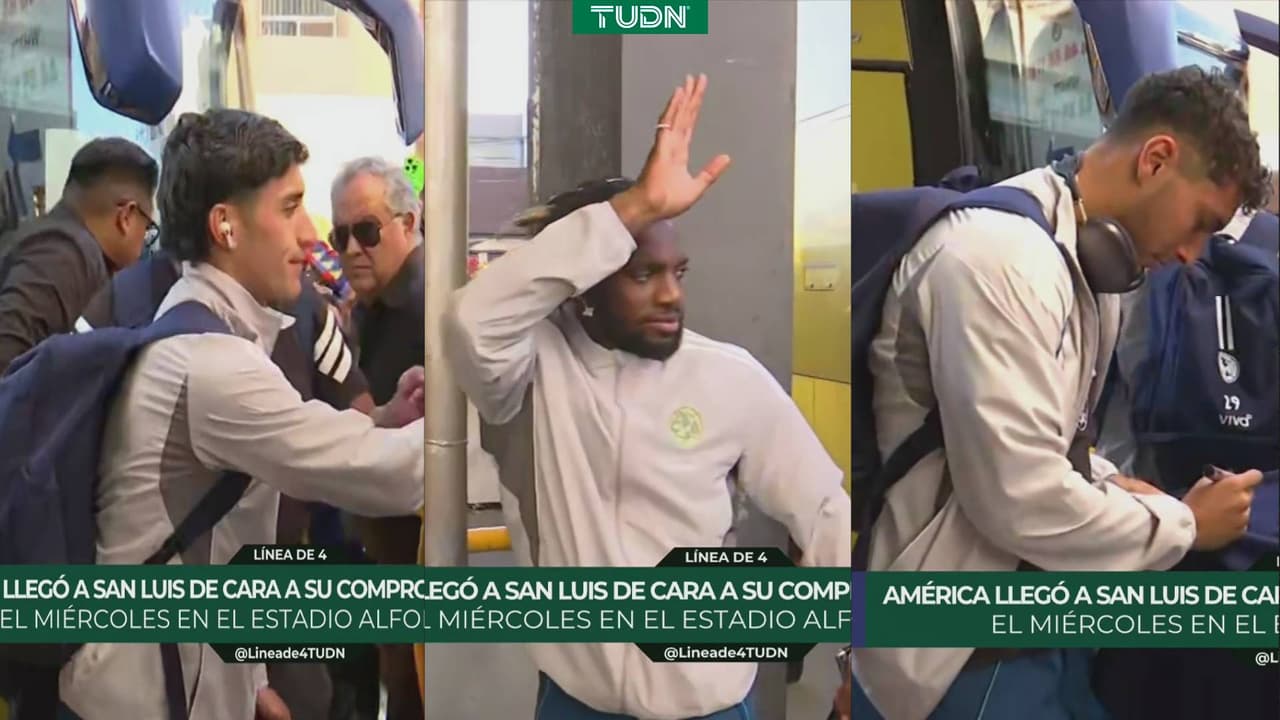 La sorpresa que recibió América a su llegada a San Luis rumbo a partido
