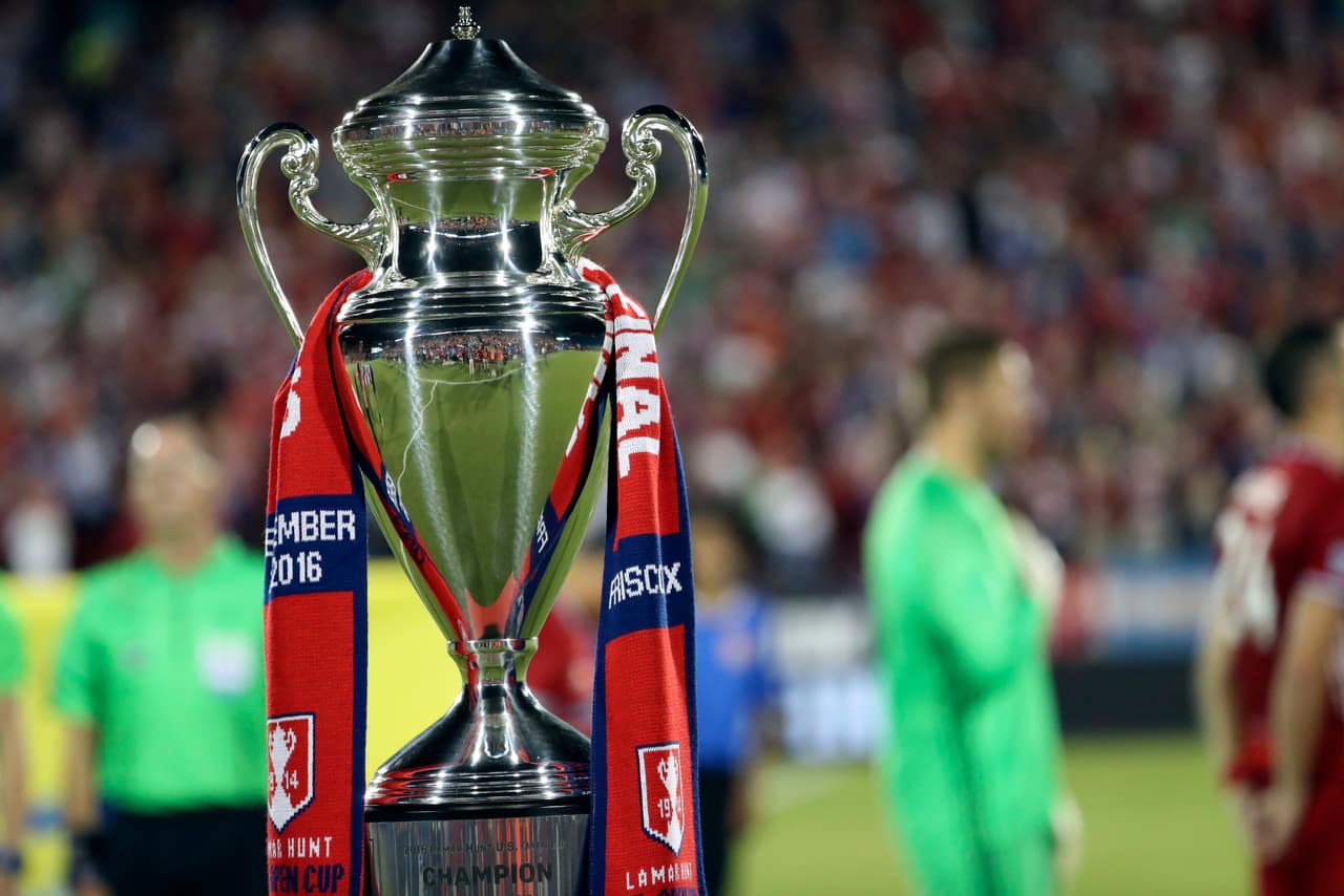 El trofeo que se entrega al campeón de la Copa Abierta de Estados Unidos.
