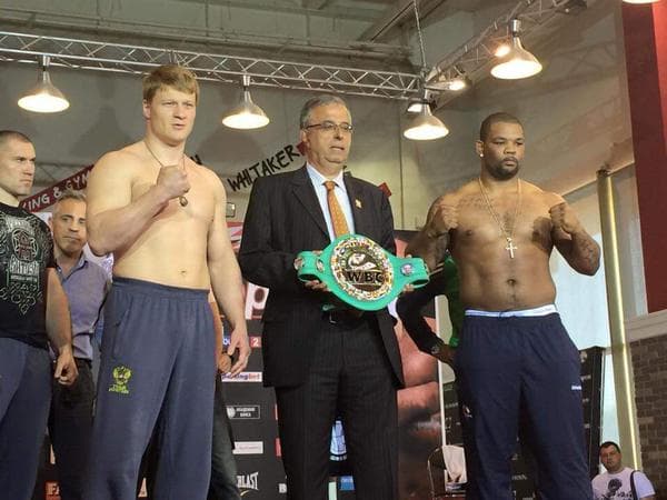Mike Pérez y Alexander Povetkin en peso