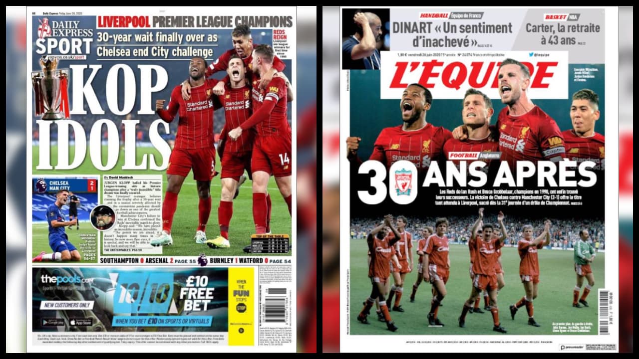 Así despiertan este viernes 26 de junio los principales diarios deportivos en Europa.