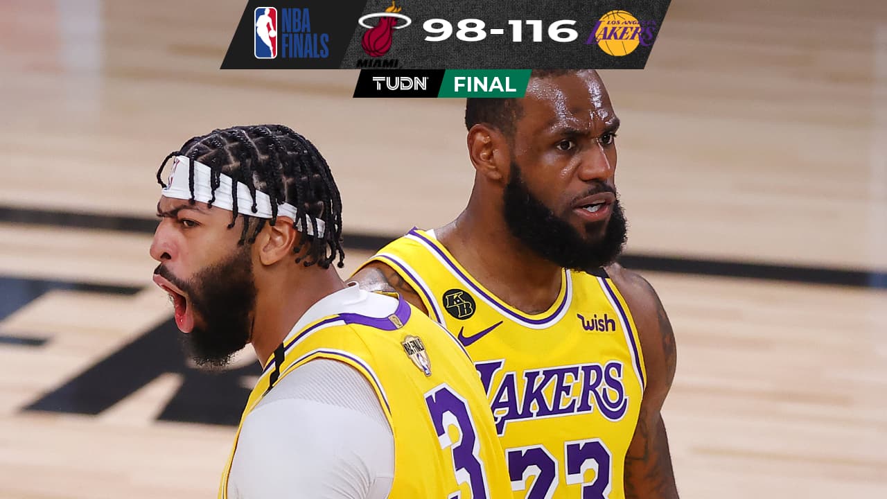 Los Lakers de LeBron James y Anthony Davis destrozan al Heat