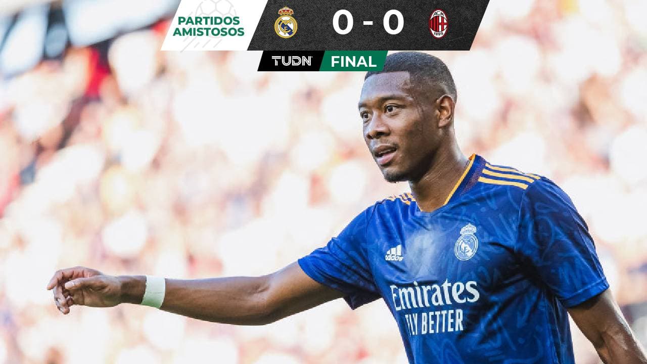 En el debut de David Alaba, Real Madrid empató con el Milan 