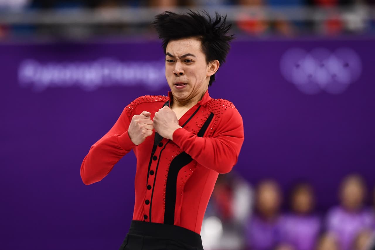 Vincent Zhou del equipo de los Estados Unidos.