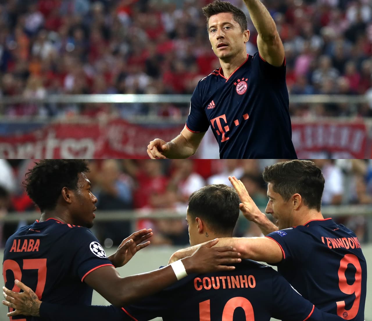 Youssef El-Arabi (23’) abrió el marcador para los locales, Lewandowski (34’, 62’) dio la vuelta; Corentin Tolisso (75’) hizo el tercero de Bayern y Dos Santos Torres cerró el 3-2 definitivo.