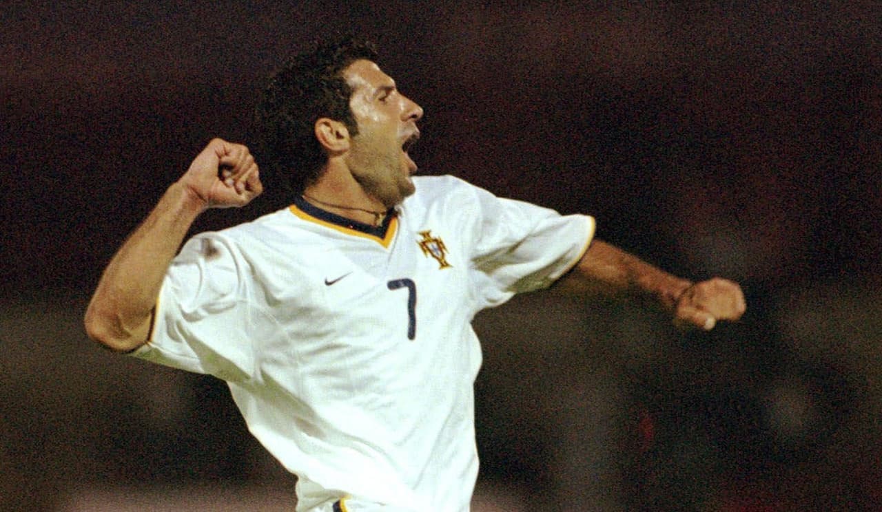 Luis Figo fue sin duda una de las grandes figuras de Portugal, pero con su selección no pudo replicar sus logros individuales. Nunca disputó una Copa Confederaciones.