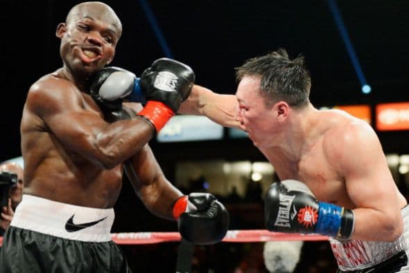 Bradley enfrentó a un tanque ruso, Ruslan Provodnikov, el 16 de marzo del 2013. Ambos púgiles se dieron hasta por debajo de la lengua, la pelea fue considera la mejor del año. Timothy se vio mal en varios momentos de la batalla, incluso cayó a la lona en el round 12, aun así logró el triunfo por decisión unánime.