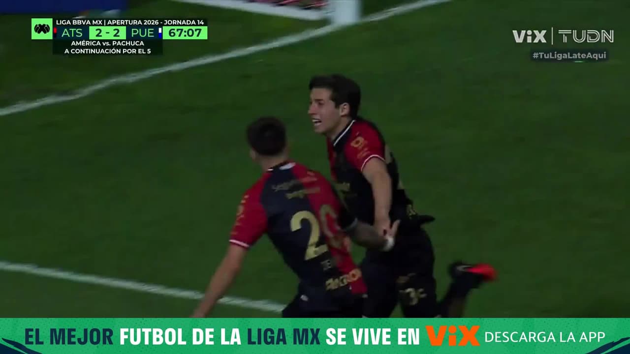 ¡Golazo del Atlas! José Martín le da la vuelta para los Rojinegros