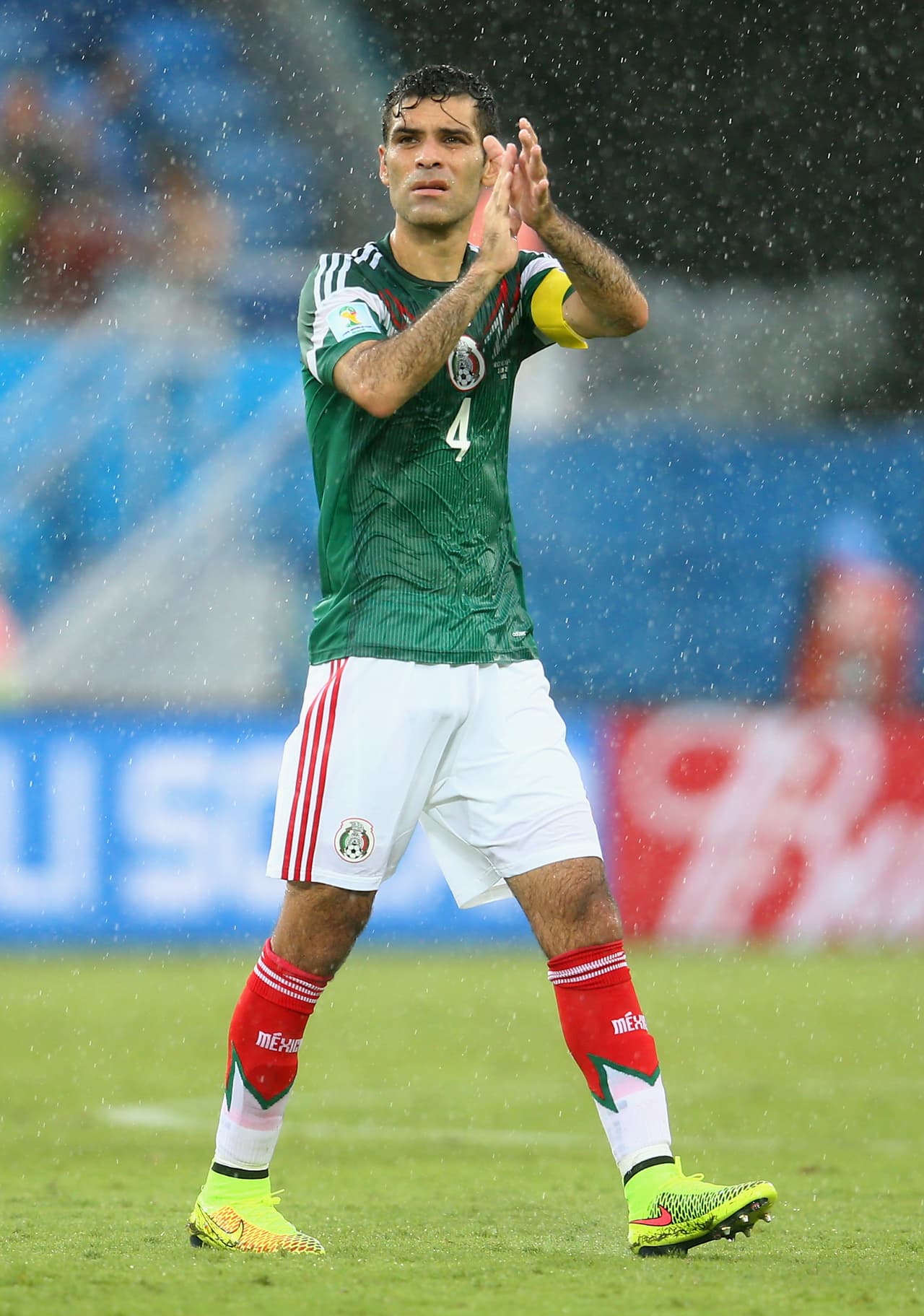 En Brasil 2014 tuvo su tercer capitanía en Copas del Mundo con México para caer nuevamente en octavos de final, ahora ante Holanda.