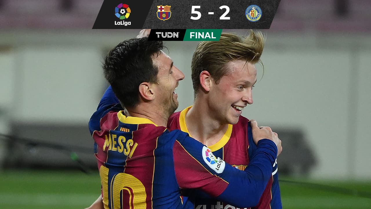 Messi brilla con doblete en goleada ante el Getafe