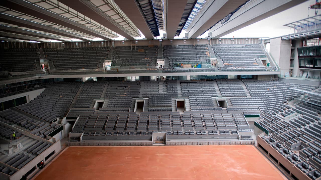 Roland Garros ya tiene techo retráctil en su pista principal
