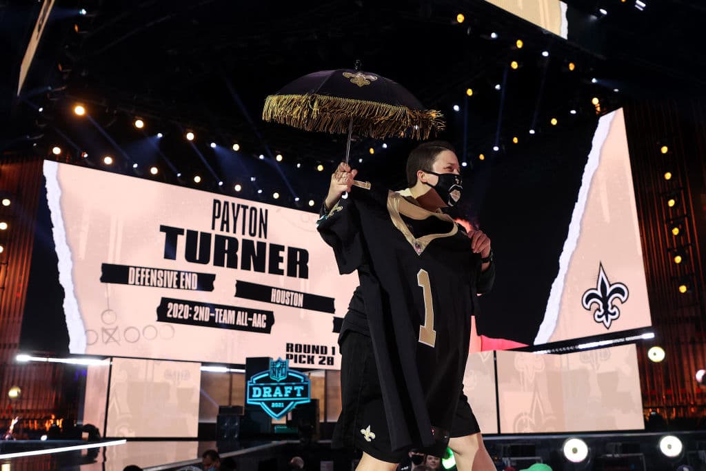 Pick 28 – New Orleans Saints – DE Peyton Turner.
<br>