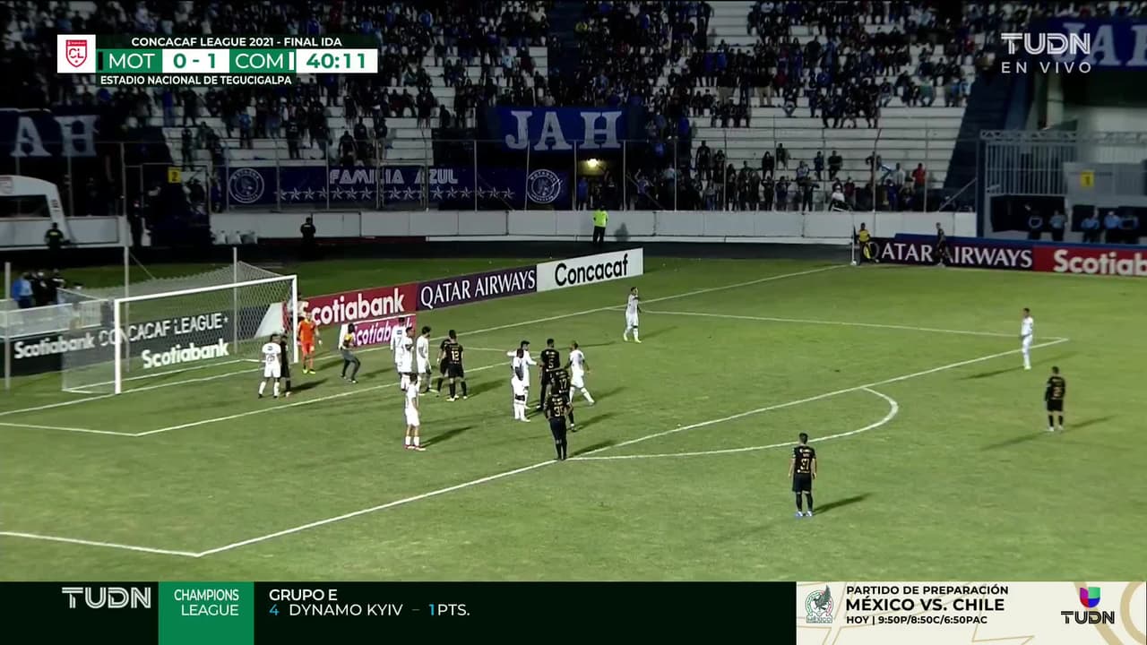 ¡GOOOL! Roberto Moreira Aldana anota para Motagua.
