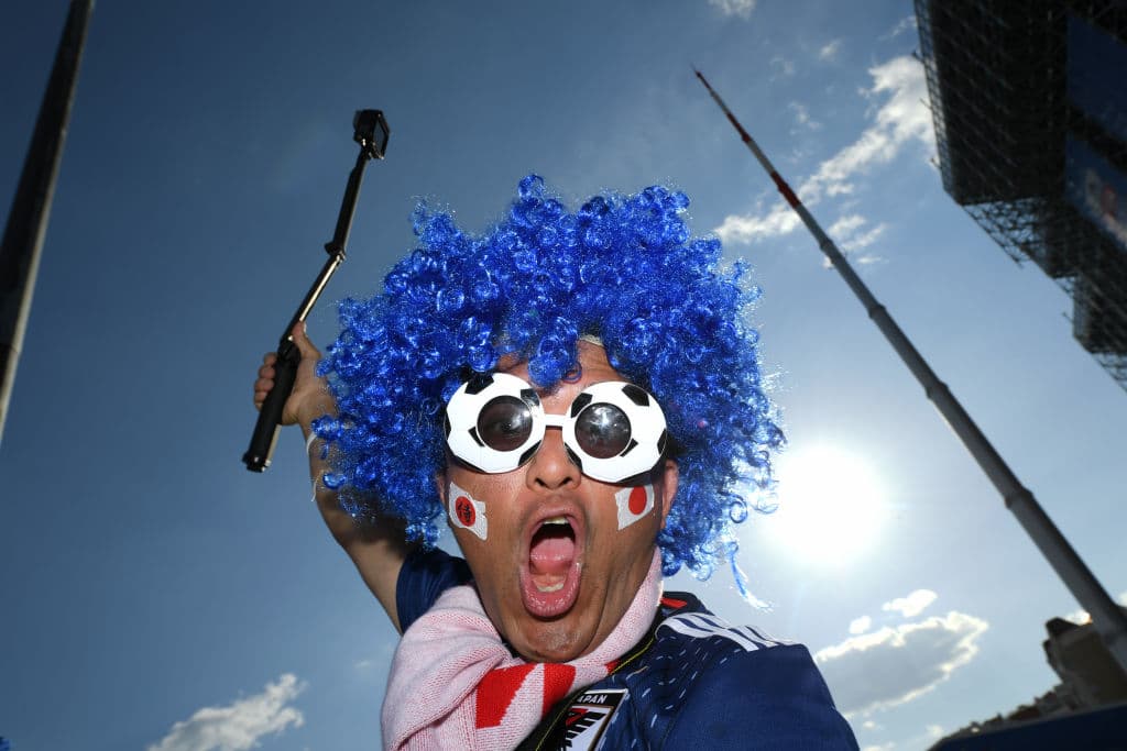 La actitud positiva y buena energía de los fanáticos prendió la fiesta entre los seguidores de Senegal y de Japón con miras al segundo partido de ambos en el grupo H del Mundial de Rusia 2018.