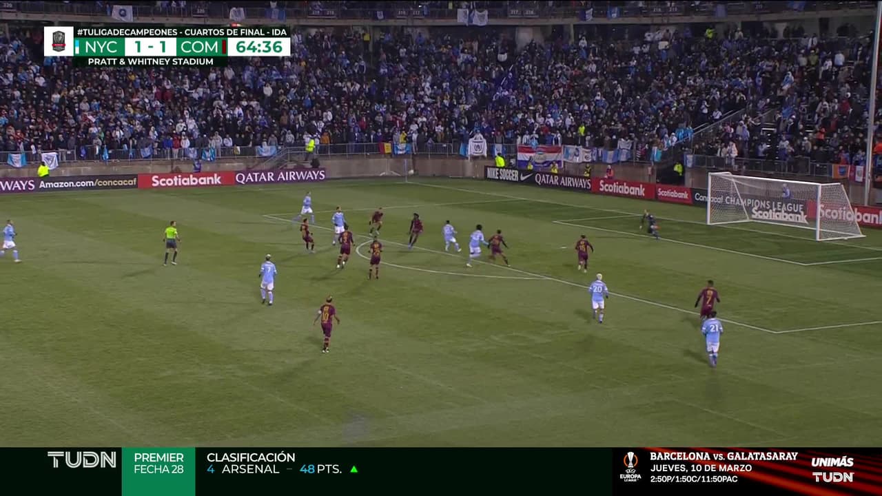 ¡GOL!  anota para New York City FC. Maximiliano Moralez