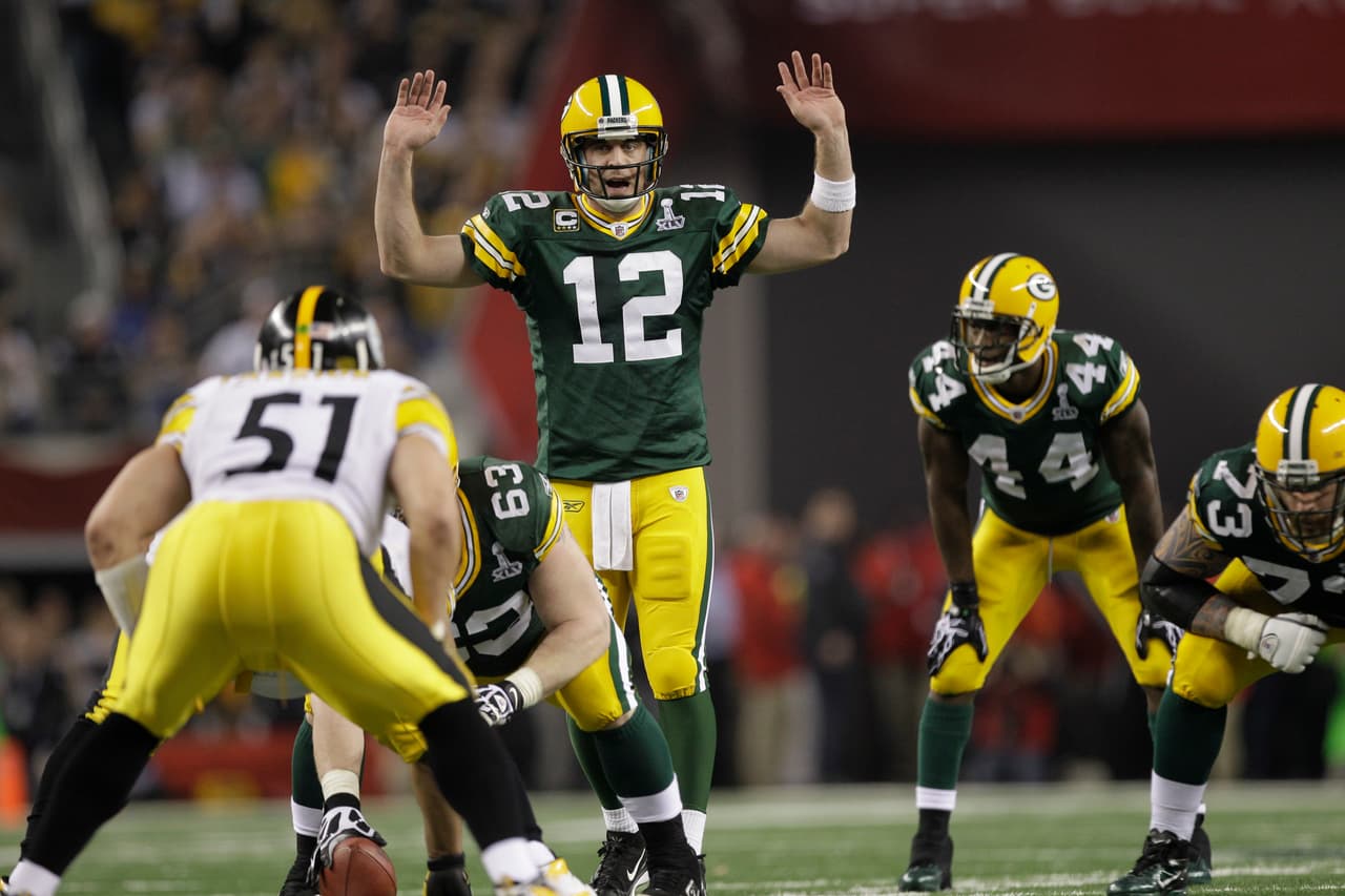SUPER BOWL XLV - GREEN BAY PACKERS. Luego de 9 partidos estaban 6 - 3. Terminaron con 10 - 6 de comodines pero se coronaron.