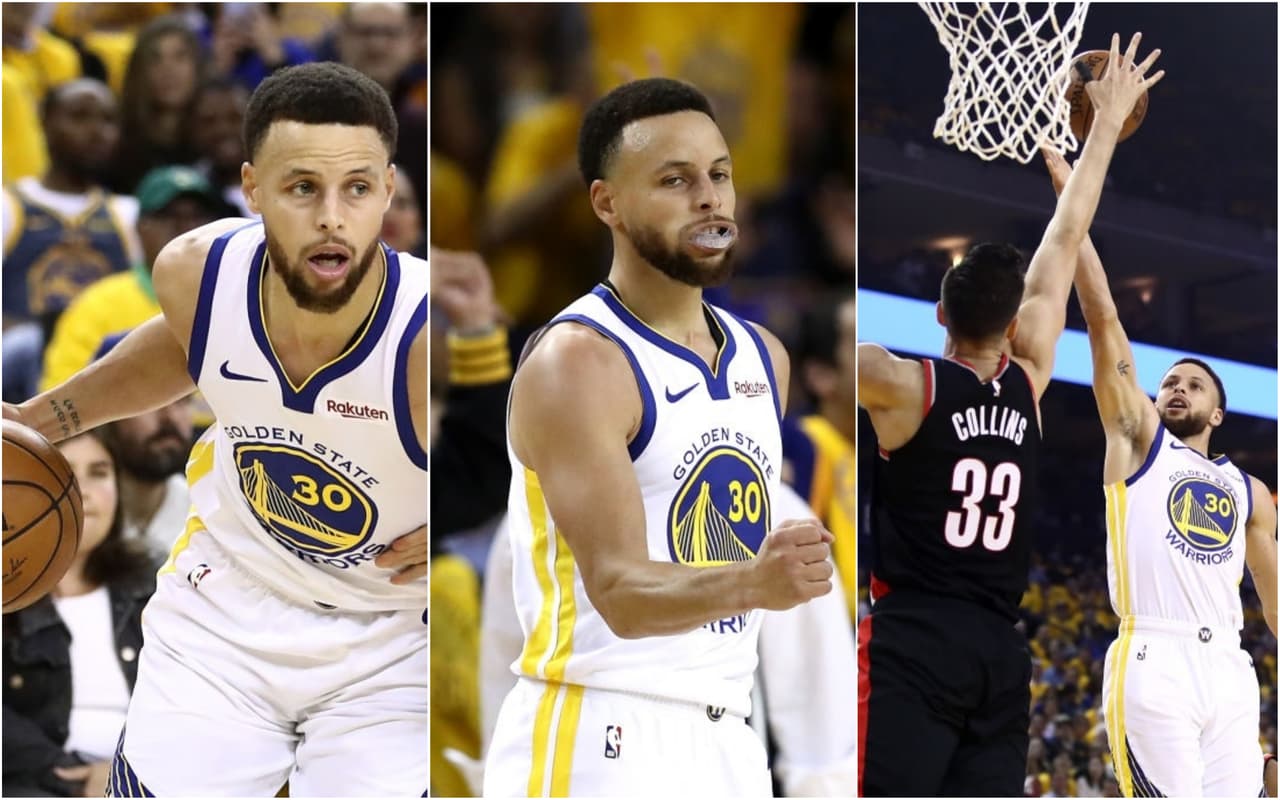Los Golden State Warriors se imponen 116-94 a los Portland Trail Blazers en el Juego 1 de la Final de la Conferencia del Oeste en Oracle Arena gracias a una noche de inspiración de Stephen Curry.