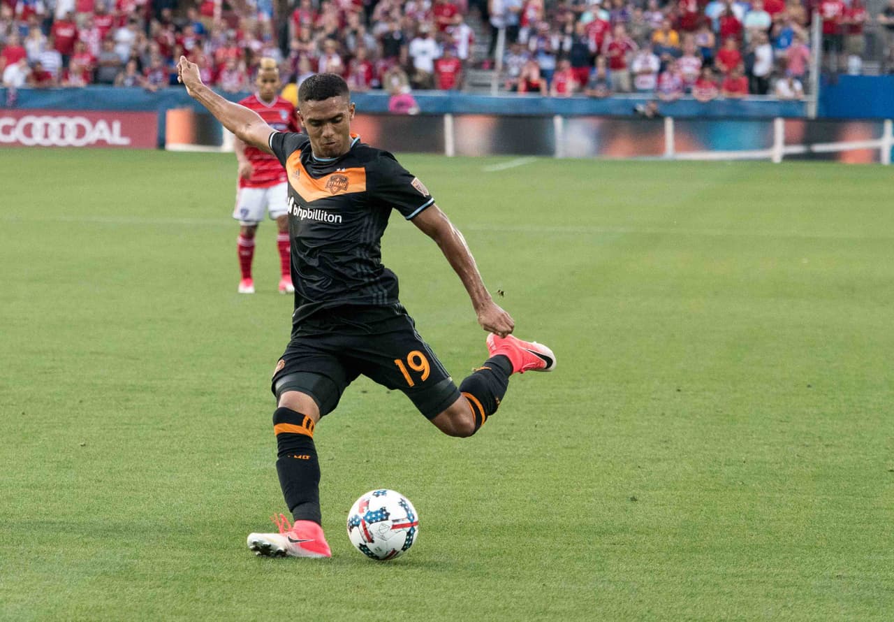 Otro jugador que es una garantía de gol para Houston Dynamo es el joven colombiano Mauro Manotas, quien destaca desde la pasada temporada. (USA Today Images)