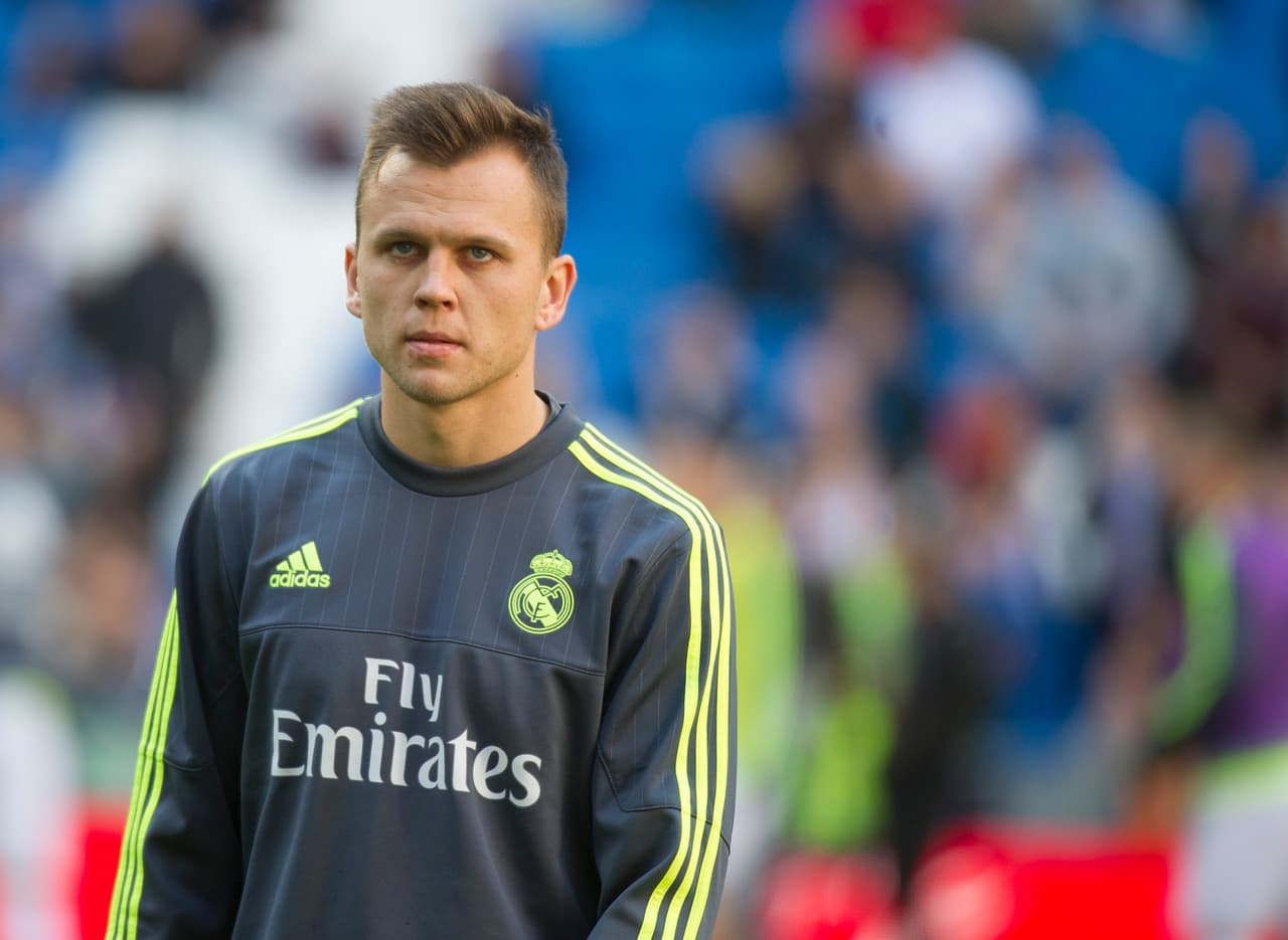 Cheryshev en una práctica del Real Madrid.