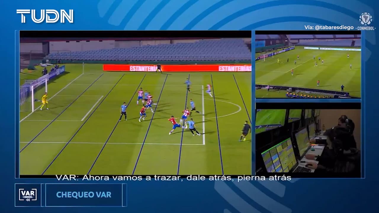 Así se escuchó cuando el VAR anuló mal el gol de 'Cabecita' Rodríguez