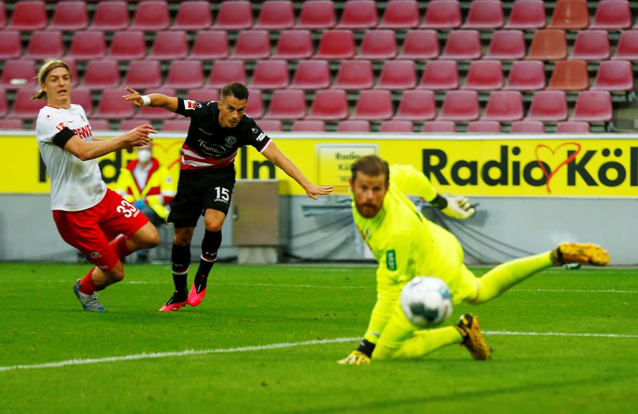 Así fue el tanto de Erik Thommy para el Fortuna Düsseldorf.