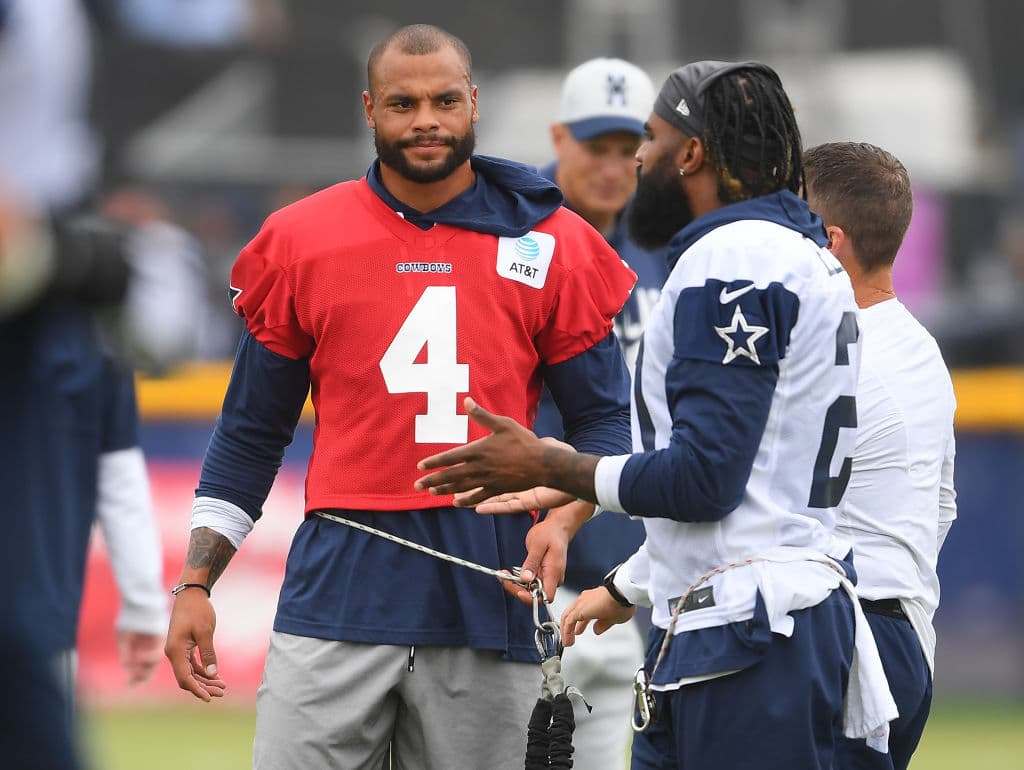 Dak Prescott no acaba los entrenamientos con Dallas Cowboys
