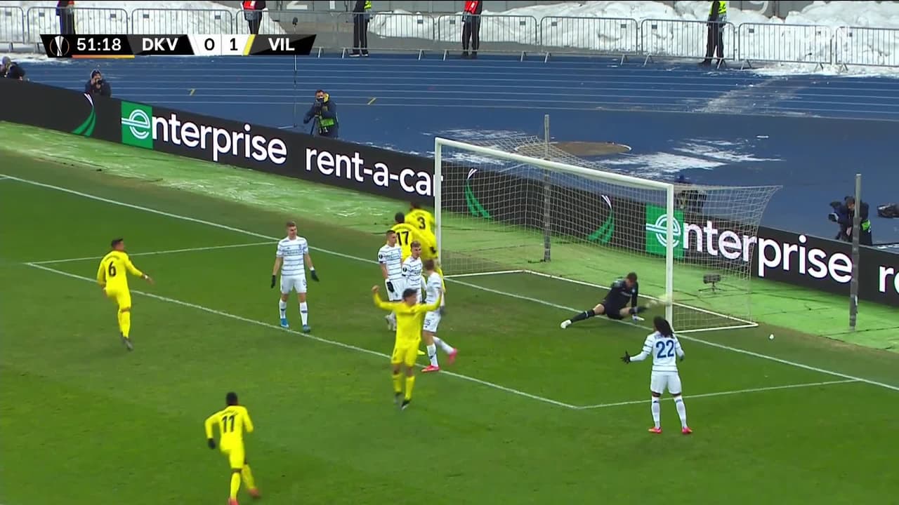 ¡GOL!  anota para Villarreal. Raúl Albiol