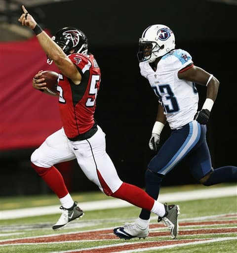 Los Titans perdieron su duelo 31-24 ante los Atlanta Falcons.