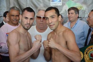 Pedraza y Garza en peso (Foto: Gary Shaw)