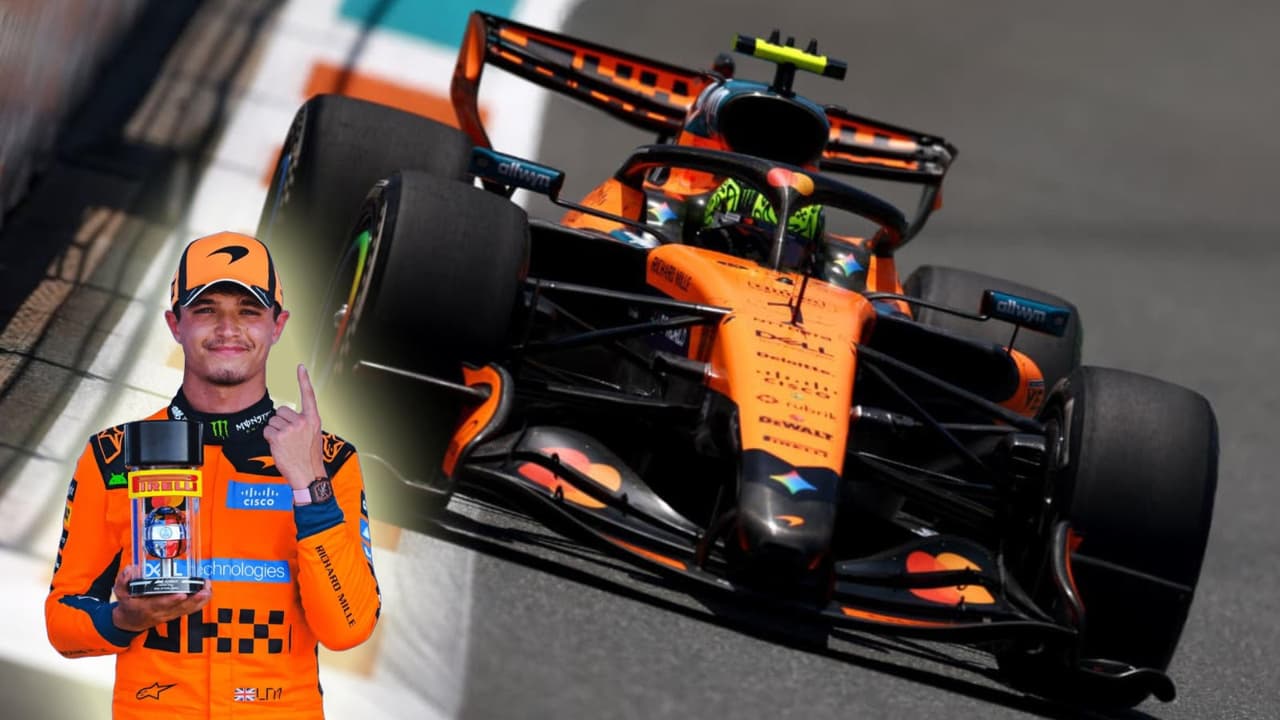 Lando Norris se queda con la pole position de la carrera sprint en el Gran Premio de Miami