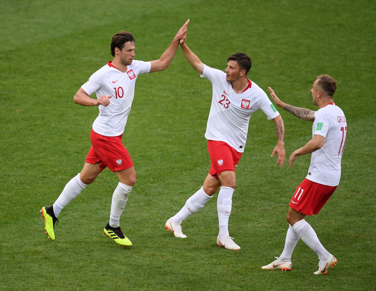 38: Krychowiak, al minuto 41 del segundo tiempo. Polonia 1-2 Senegal.