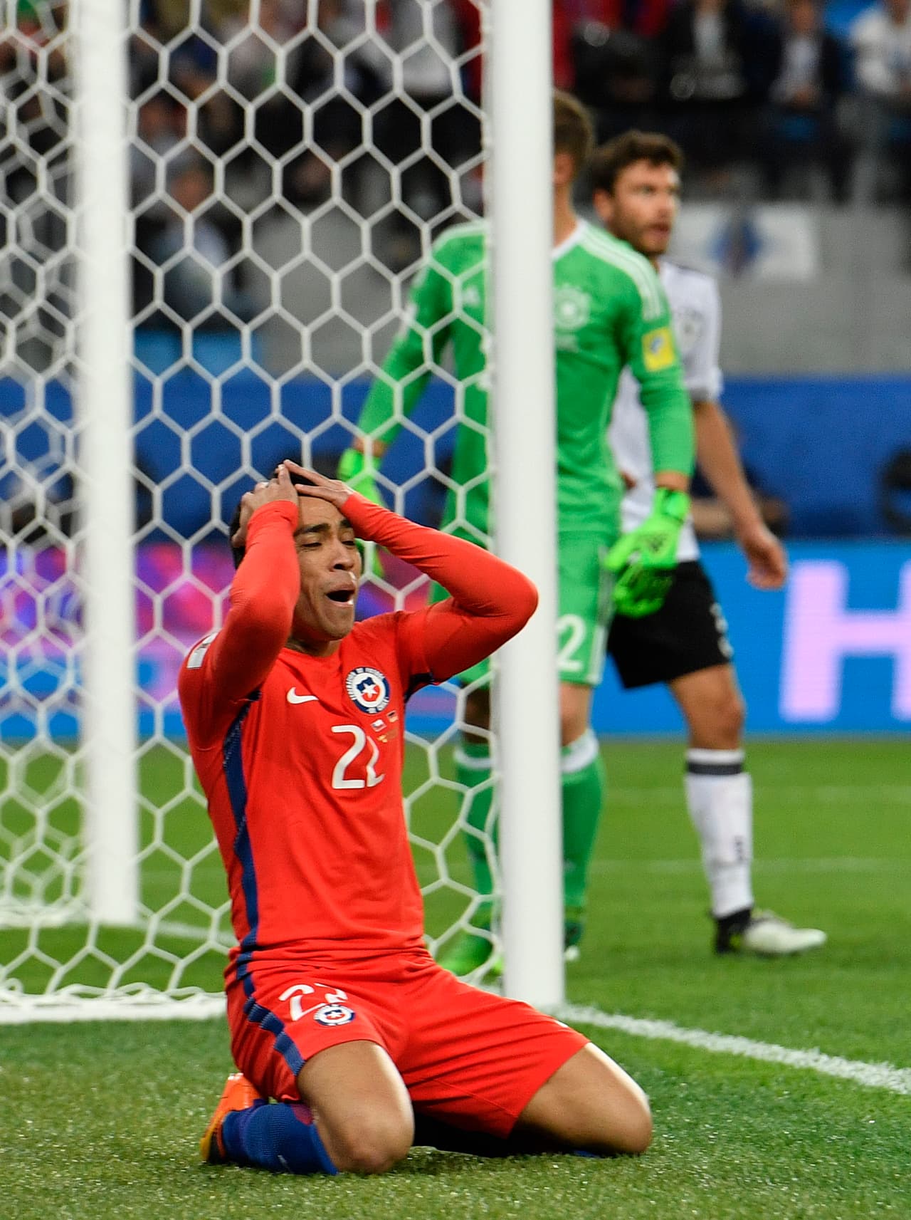 Fue digno de alabar el carácter mostrado por Chile. No dejaron de luchar durante todo el encuentro.