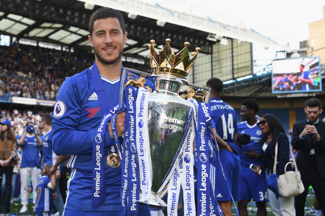 9: el costo por transferir al belga Eden Hazard, figura del Chelsea, según el estudio es de 117.2 millones de euros.