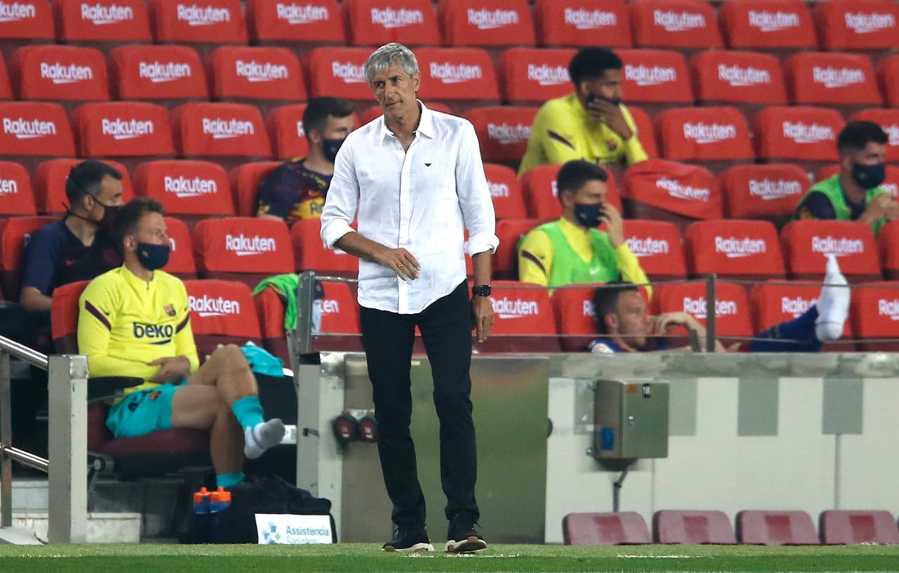 A Setién no le gustó el Barcelona... en parte