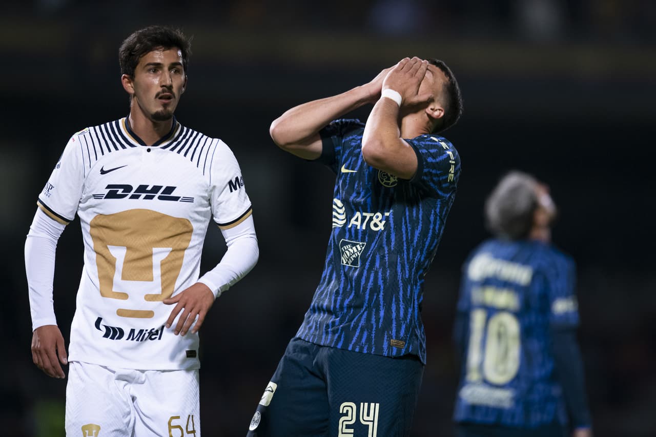 Pumas derrotó 2-0 al América en el Estadio Olímpico Universitario con goles de Gustavo del Prete y Gael Rodríguez. Los universitarios concluyeron su participación en la Copa por México.