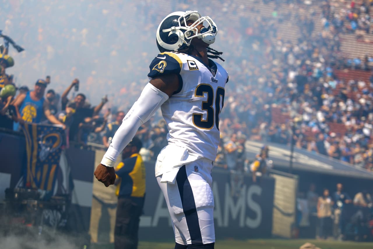 Todd Gurley ha tenido una temporada increíble y va en camino a hacer historia